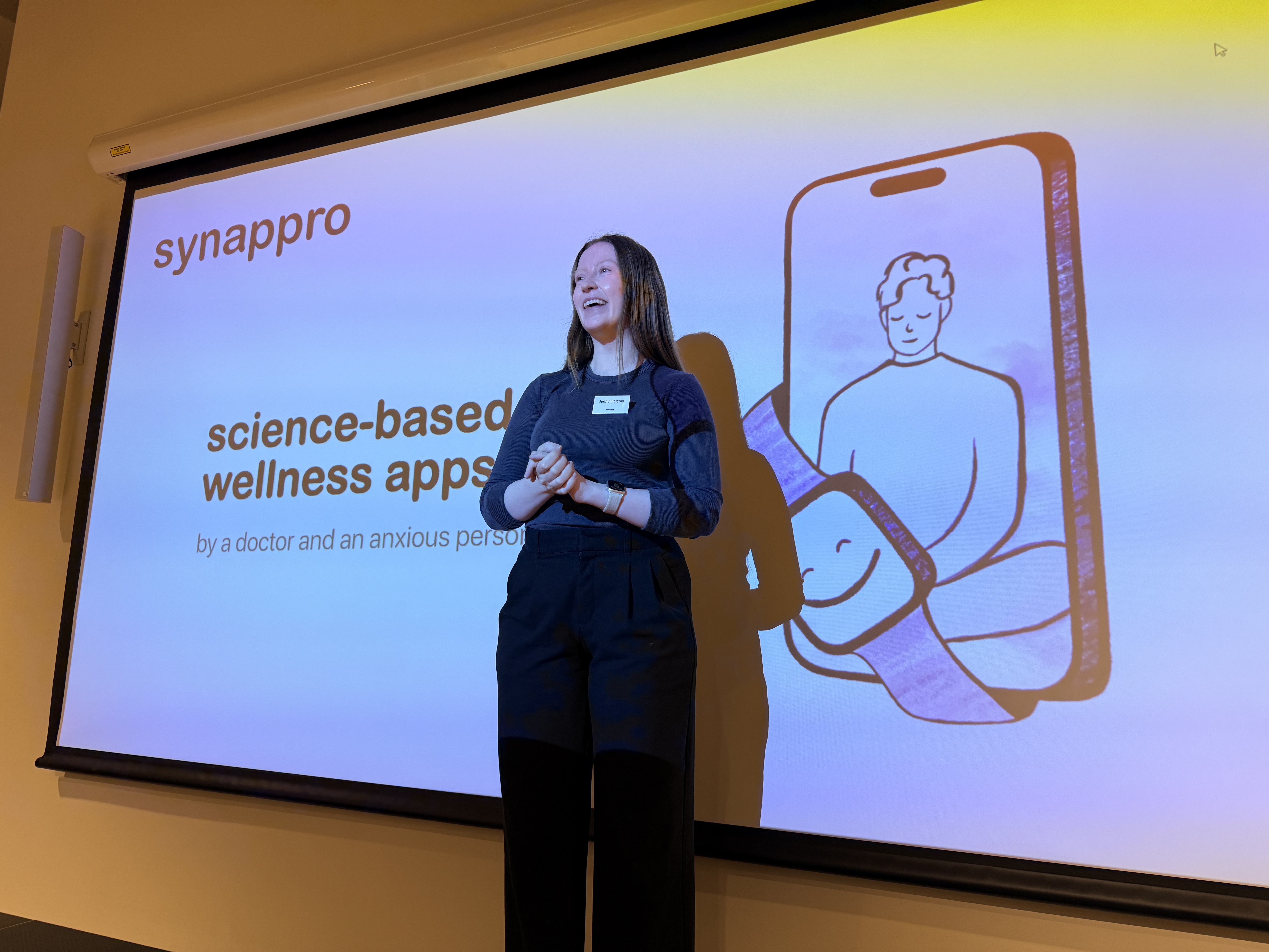 Pitching at the London Health Accelerator, hosted by the School for Social Entrepreneurs