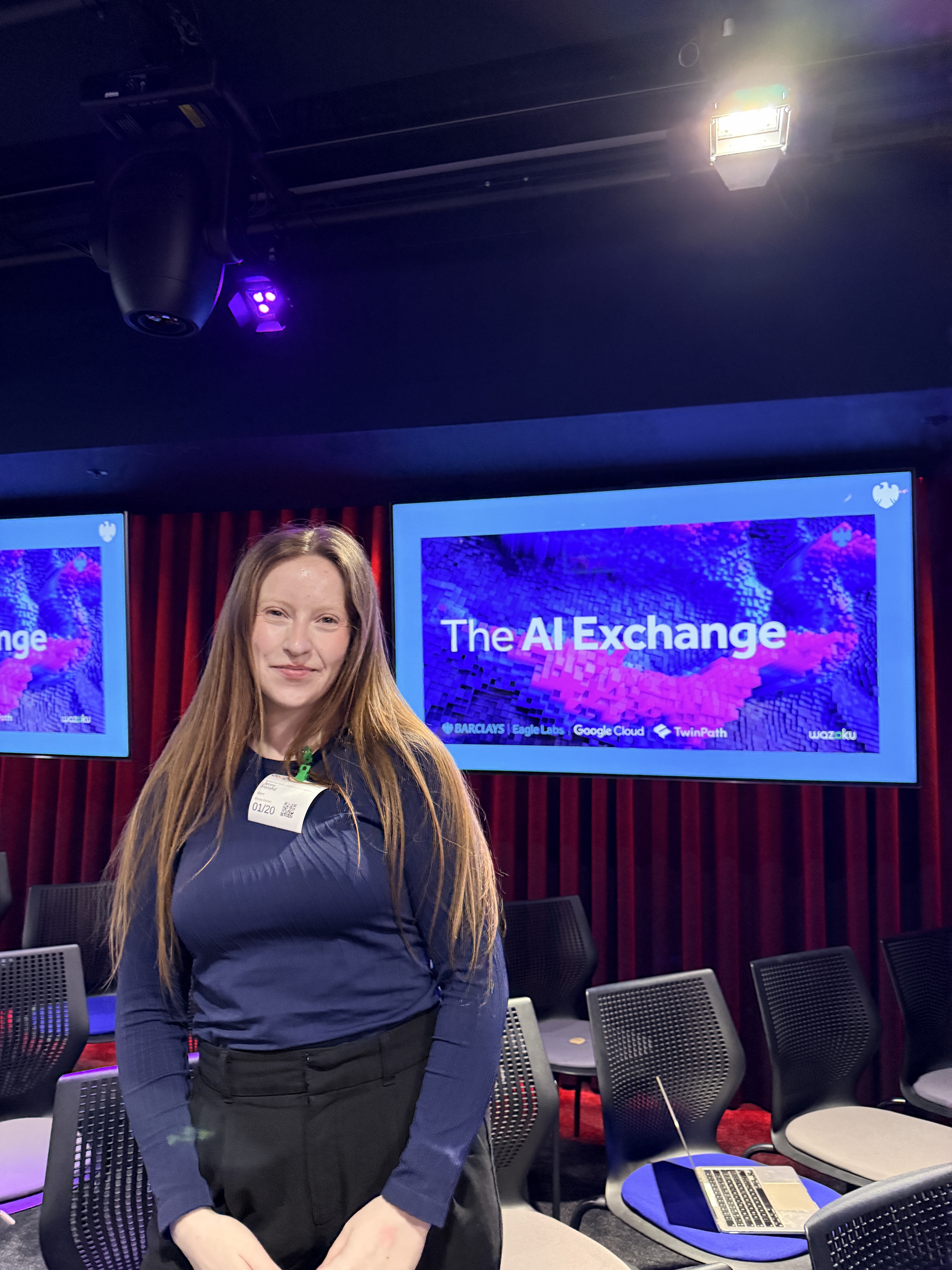 Attended the AI Exchange at Google Headquarters, hosted by Barclays Eagle Labs, Google Cloud, Twin Patch and Wazoku.