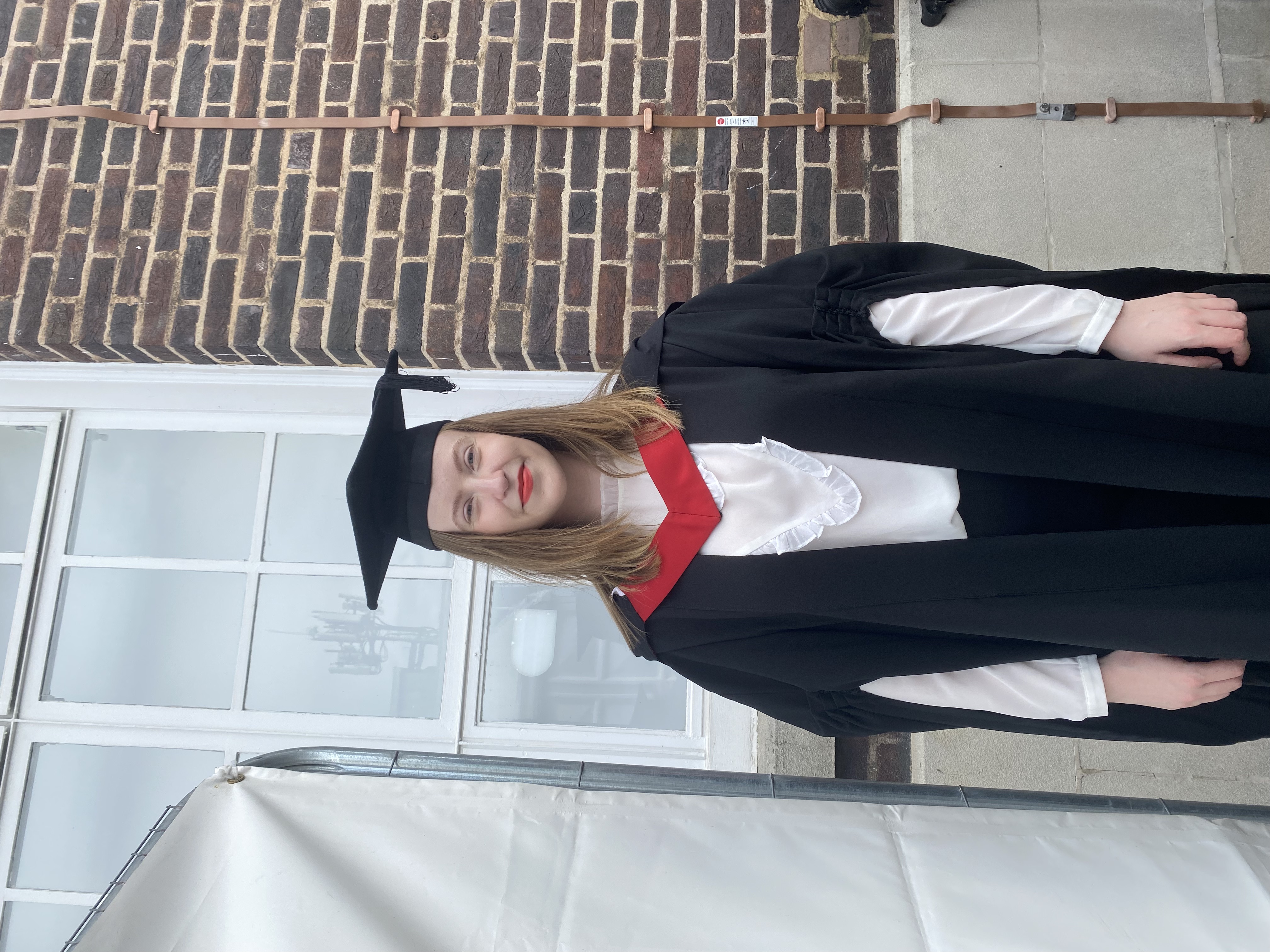 Photo from the graduation ceremony at Middlesex University after completing my BA in Music Production and Sound Engineering.